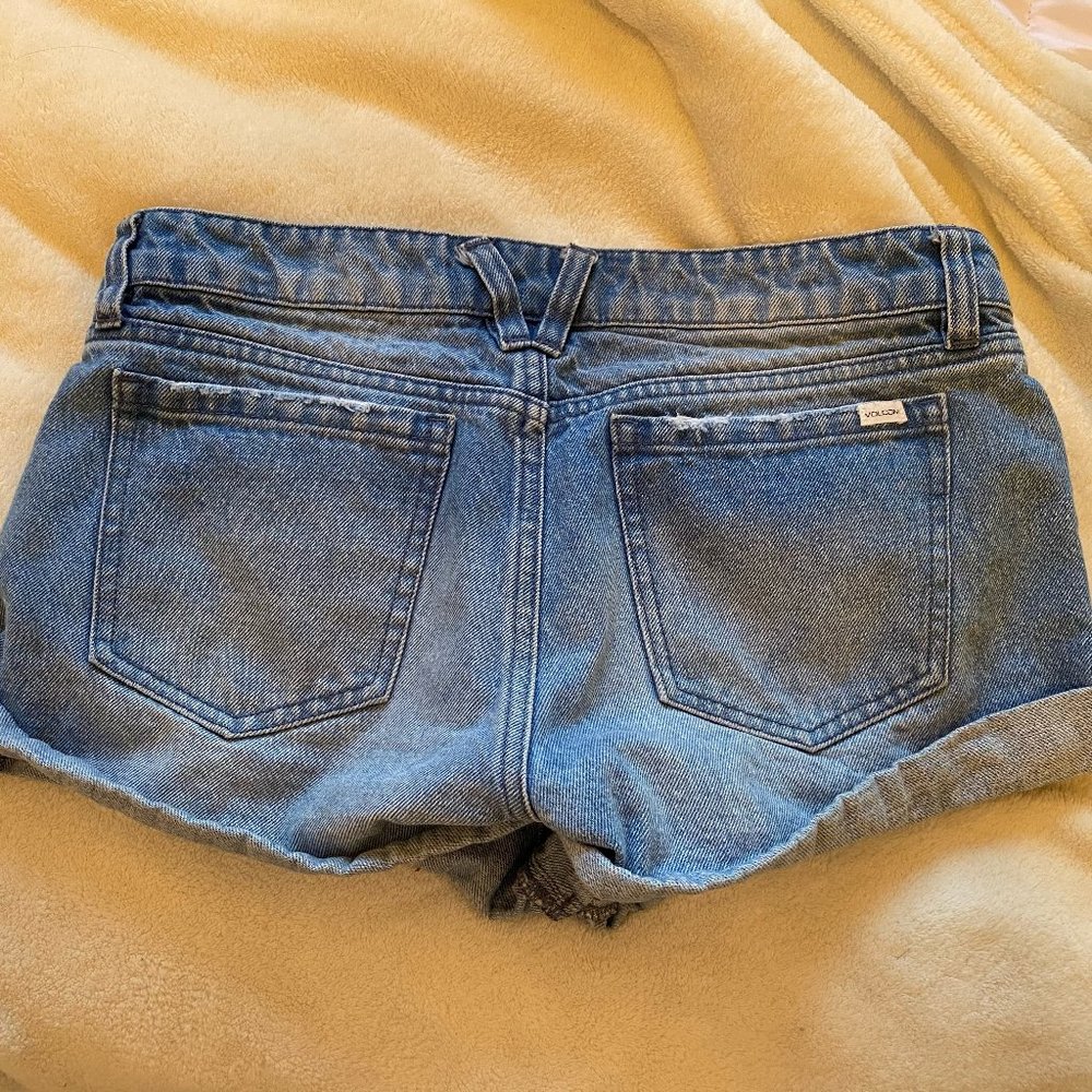 Volcom Ripped Jean Shorts - Picture 2 of 2